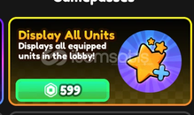 Anime Vanguard Display All Units GİFT