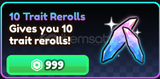 Anime Vanguards 10 Trait Rerolls