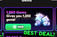 Anime Vanguards 1250 Gems Anime Vanguards 1250 Gems