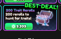 Anime Vanguards 200 Trait Reroll