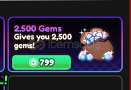 Anime Vanguards 2500 Gems