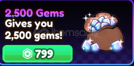 Anime Vanguards 2500 Gems