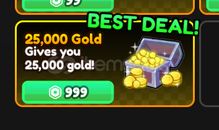 Anime Vanguards 25000 Gold