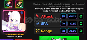 Anime Vanguards 3 GODLY STAT