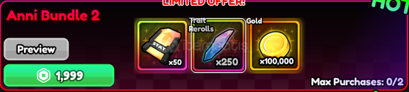 ⭐Anime Vanguards Anni Bundle 2⭐