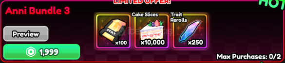 ⭐Anime Vanguards Anni Bundle 3⭐