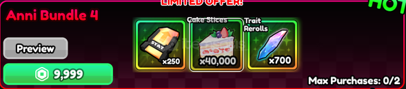 ⭐Anime Vanguards Anni Bundle 4⭐