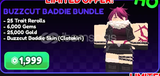 Anime Vanguards Buzzcut Baddıe Bundle