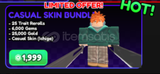 ✅ Anime Vanguards | Casual Skin Bundle