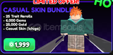 Anime Vanguards Casual Skin Bundle
