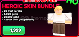 ✅​ [Anime Vanguards] Heroic Skin Bundle