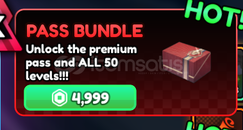 ANIME VANGUARDS PASS BUNDLE PREMIUM + 50 LEVEL