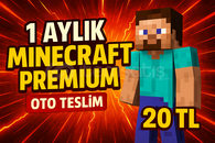 ⭐️ANINDA⭐️ 1 Aylık Minecraft Premium - J&B&P