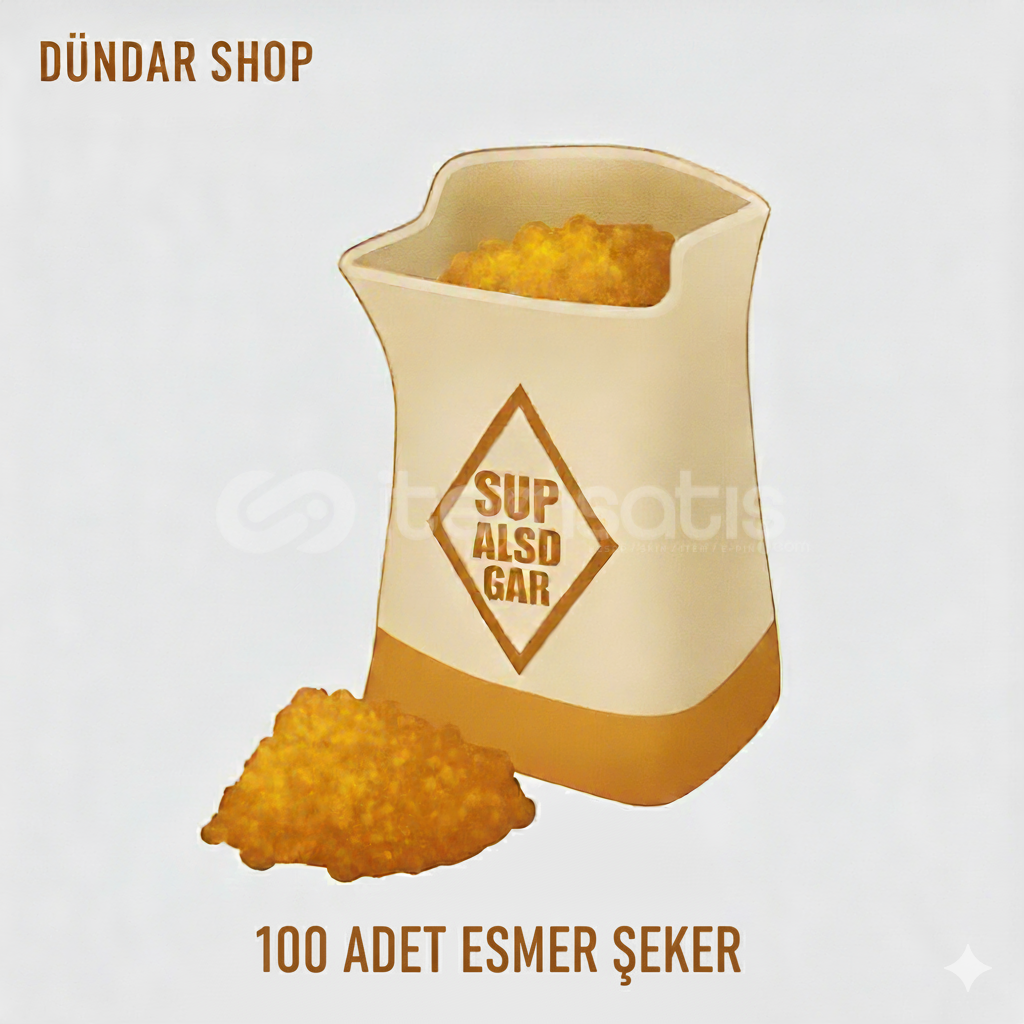 ANINDA 100 ADET ESMER ŞEKER  ANINDA 100 ADET ESMER ŞEKER