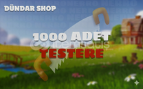 ANINDA 1000 ADET TESTERE 