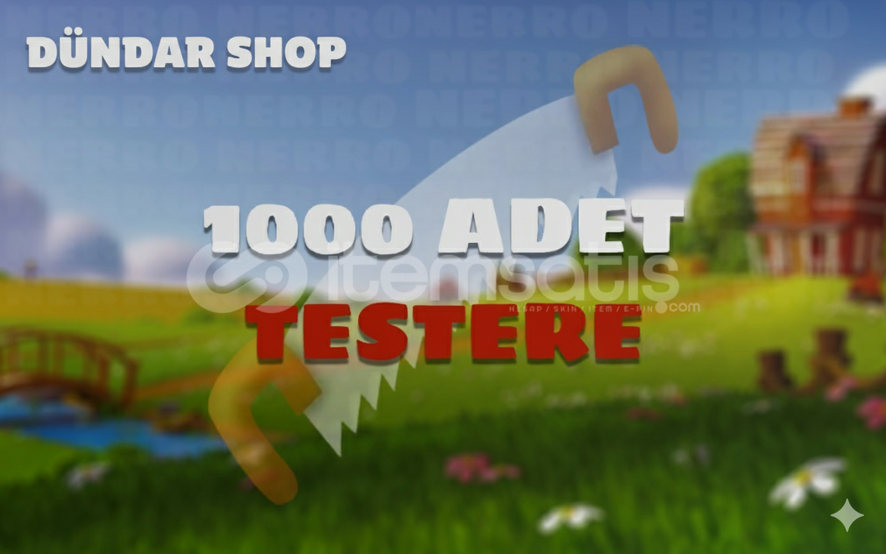 ANINDA 1000 ADET TESTERE  ANINDA 1000 ADET TESTERE