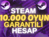 ⭐ANINDA⭐ 10.000 OYUN GARANTİLİ STEAM HESABI