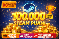 ⭐[ANINDA]⭐100.000 STEAM PUANI
