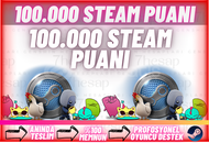 ⭐[ANINDA]⭐100.000 STEAM PUANI