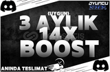 ⭐ [ANINDA] 3 AYLIK 14X BOOST | UYGUN ⭐