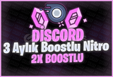 ⭐[OTO TESLİM!] 3 Aylık Nitro 2x Boost