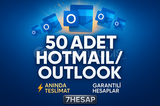 ⭐[ANINDA]⭐50 ADET OUTLOOK/HOTMAIL HESABI