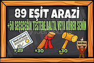 ✅ANINDA 89 ARAZİ YÜKSELTME(TESTERE BALTA KÜREK)