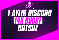 ⭐️[ANINDA | BOTSUZ] 1 AYLIK 14x SERVER BOOST⭐️