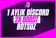 ⭐️[ANINDA | BOTSUZ] 1 AYLIK 2x SERVER BOOST⭐️