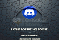 ⭐(Anında!)⭐!!BOTSUZ!! Discord 1 Aylık 14x Boost