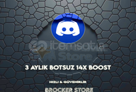 ⭐(Anında!)⭐!!BOTSUZ!! Discord 3 Aylık 14x Boost