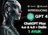 ⚡ Anında ⚡ ChatGPT Plus 4.o & 4 .0 + Dalle 1 Ay