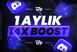 ⭐(Anında!)⭐Discord 1 Aylık 14x Boost