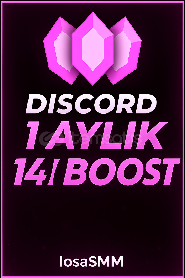 ⚡BOTSUZ 2DK'da 14x 1 Ay Discord Boost GARANTİLİ  ⚡BOTSUZ 2DK'da 14x 1 Ay Discord Boost GARANTİLİ