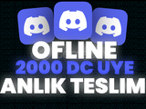 (ANINDA) Resimli Discord 2000 OFFLINE Üye