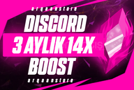 [ANINDA] DİSCORD 3 AY 14X BOOST