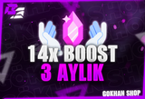 ⭐️Discord 3 Aylık 14x Boost ⭐️