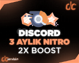 ⭐ [ANINDA] Discord 3 Aylık 2x Boostlu Nitro