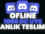 (ANINDA) Resimli Discord 1000 OFFLINE Üye