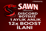 ⭐ Anında | Garantili Botsuz 1 Aylık 12x Boost