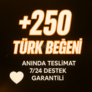 ANINDA / GARANTİLİ İNSTAGRAM 250 TÜRK BEĞENİ