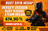 ⭐[ANINDA]⭐HERŞEYİ DEĞİŞEN SIFIR RUST HESABI⭐