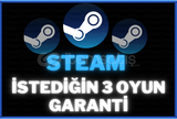 ⭐ [Anında] İstediğiniz 3 Oyun + Garanti