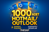 ⭐[ANINDA OTO]⭐1.000 ADET OUTLOOK/HOTMAIL HESABI