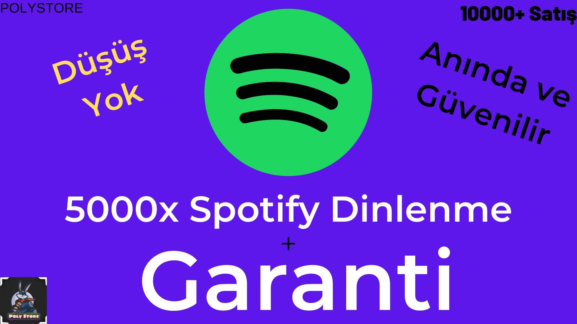 [ANINDA] Spotify 5000x Dinlenme
