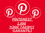  ANINDA TESLİM 100 Pinterest Takipçi türk