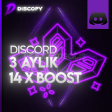 [BOTSUZ TESLİM] Discord 3 AYLIK 14X Boost