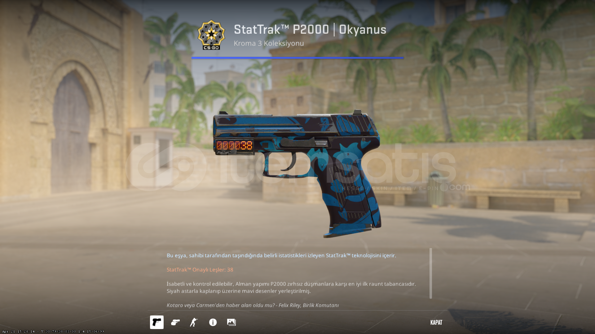 ✨ StatTrak™ P2000 | Okyanus✨ ✨ StatTrak™ P2000 | Okyanus✨