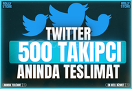 ✨ANINDA TESLİM | TWİTTER 500 TAKİPÇİ✨