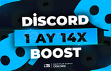 ANLIK | 1 Aylık Discord 14x Boost 